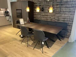 Anrei Essgruppen|Sitzgruppe Vivo Leder Nubuk Schwarz Gestell Matt Schwarz Ohne Tisch