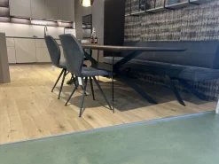 Anrei Essgruppen|Sitzgruppe Vivo Leder Nubuk Schwarz Gestell Matt Schwarz Ohne Tisch