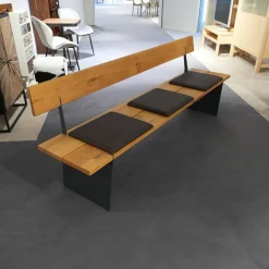 Wimmer Stuhlsets|Sitzgruppe Zweigl Kunstleder Sixty Mocca Schwarz Anthrazit Rustikale Asteiche Versiegelt Und Gestell Stahl Nickelfarbig Gebürstet