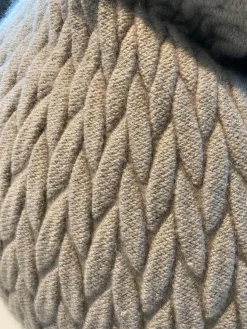 Casalis Hocker & Sitzsäcke|Sitzsack Slumber Large Mohairwolle Greige Grau Beige