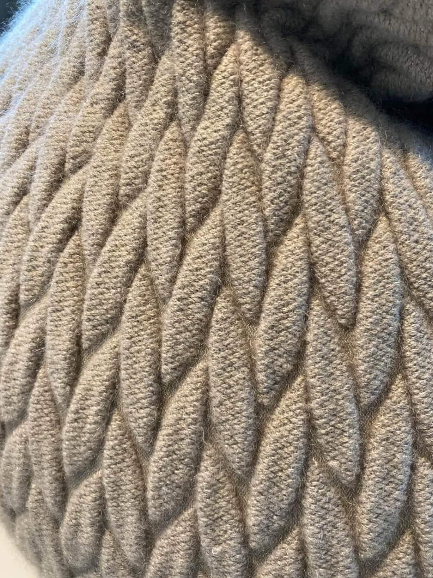 Casalis Hocker & Sitzsäcke|Sitzsack Slumber Large Mohairwolle Greige Grau Beige