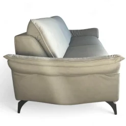 himolla 2-Sitzer-Sofas|Sofa 1178 Spektra Echtleder Leonessa Azur Blau Grau Füße Metall Anthrazit Mit Elektrischer Wallfree Funktion