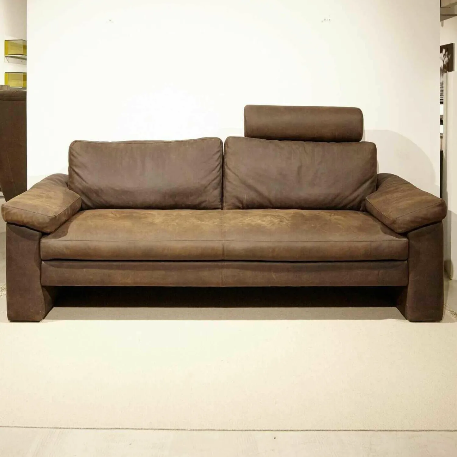Activineo 2-Sitzer-Sofas|Sofa Toscana Leder Mocca Braun