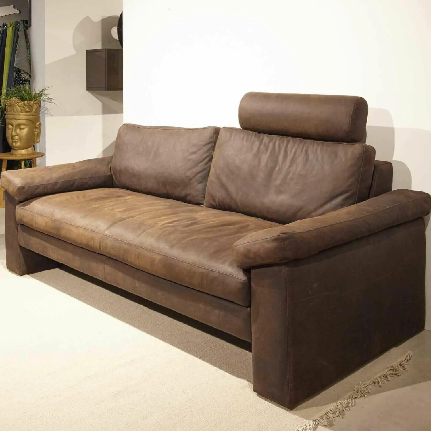 Activineo 2-Sitzer-Sofas|Sofa Toscana Leder Mocca Braun