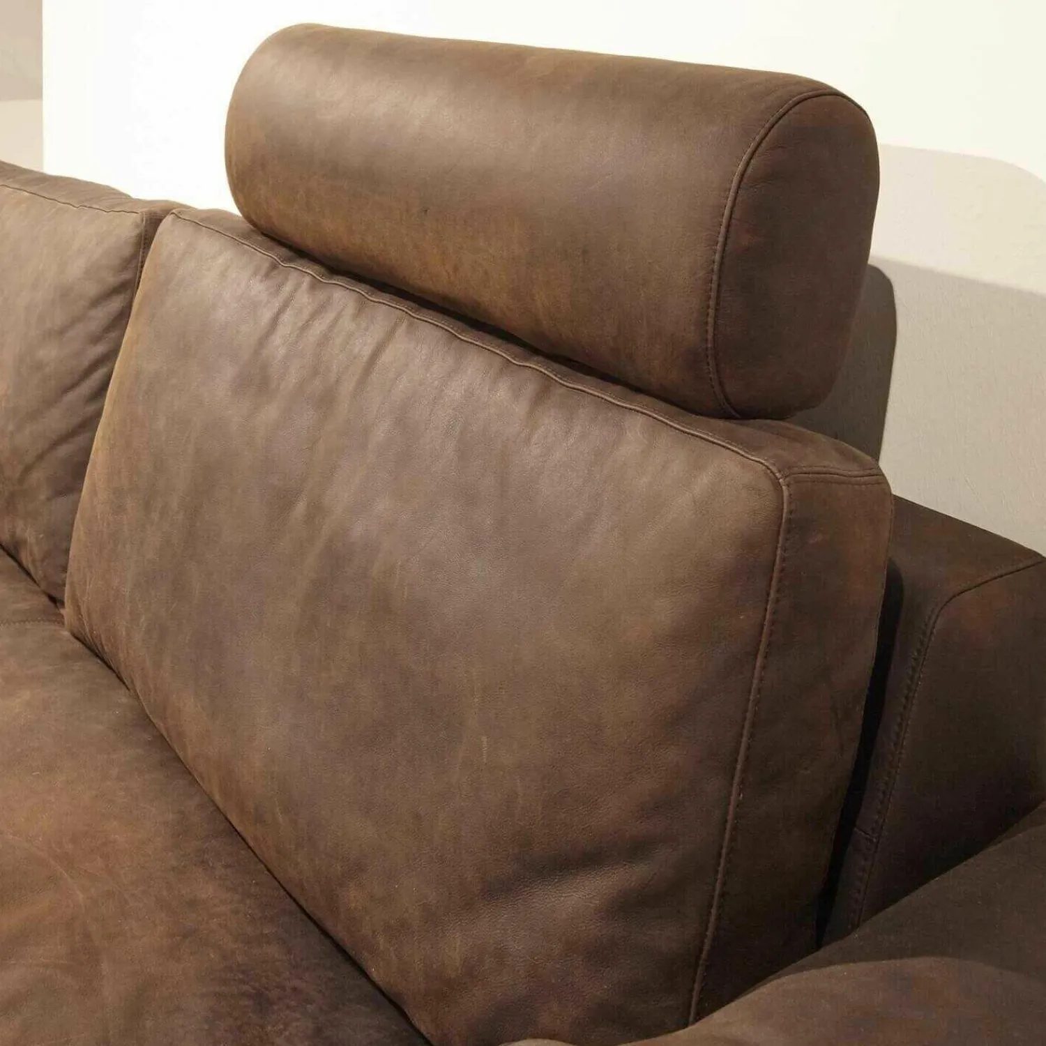 Activineo 2-Sitzer-Sofas|Sofa Toscana Leder Mocca Braun