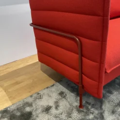 Vitra 2-Sitzer-Sofas|Sofa Alcove Lowback Stoff Credo Red Chili Rot Gestell Japanese Red Rot Pulverbeschichtet