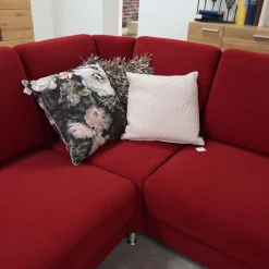 Carina Wohnlandschaften|Sofa Amanda Stoff Roxbury Rot