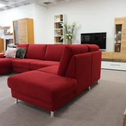 Carina Wohnlandschaften|Sofa Amanda Stoff Roxbury Rot