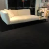 Knoll International 2-Sitzer-Sofas|Sofa Avio Stoff Capraia 01CP Weiß mit Marmortisch
