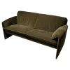 Leolux 2-Sitzer-Sofas|Sofa Bora Bora Niedrig Bezug Stoff Spazio 26886 86 Anthrazit Gestell Buche Massiv