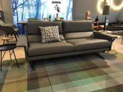 Durlet 2-Sitzer-Sofas|Sofa Brooklyn Leder PG500 Chamo Lava Grau