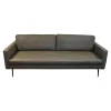 Tommy M 2-Sitzer-Sofas|Sofa Buster 1348L Bezug Leder Rhino Grau Füße Nickel Schwarz Inklusive Kissenstützen