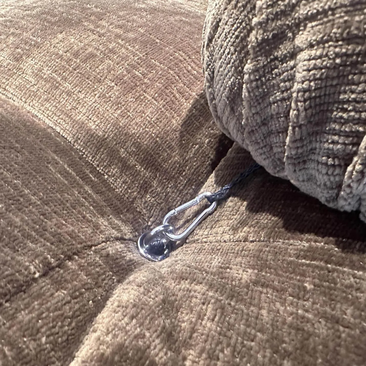 B&B Italia 2-Sitzer-Sofas|Sofa Camaleonda Stoff 400 Enia Olivgrün Extra Grün Füße Buchenholz Natur Inklusive Hocker