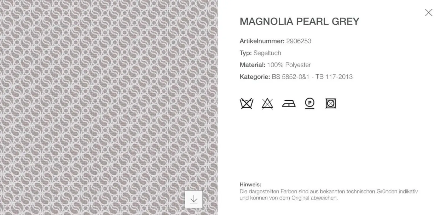 B&B Italia 3-Sitzer-Sofas|Sofa Camaleonda Stoff Magnolia Perlgrau Untergestell MDF Füße Buche Natur