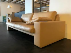 Erpo 2-Sitzer-Sofas|Sofa Classics 100 Leder 43.450 Beige mit Armlehnkissen