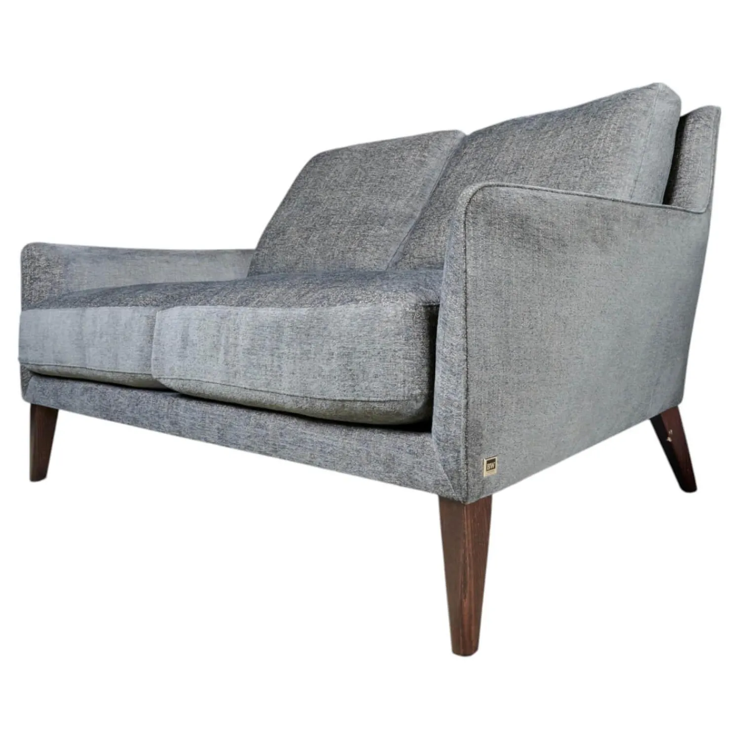 Bielefelder Werkstätten 2-Sitzer-Sofas|Sofa Coco 2 67,5 Stoff Uma BW1738 191 Füße Holz Dunkelbraun