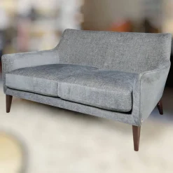 Bielefelder Werkstätten 2-Sitzer-Sofas|Sofa Coco 2 67,5 Stoff Uma BW1738 191 Füße Holz Dunkelbraun