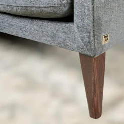 Bielefelder Werkstätten 2-Sitzer-Sofas|Sofa Coco 2 67,5 Stoff Uma BW1738 191 Füße Holz Dunkelbraun