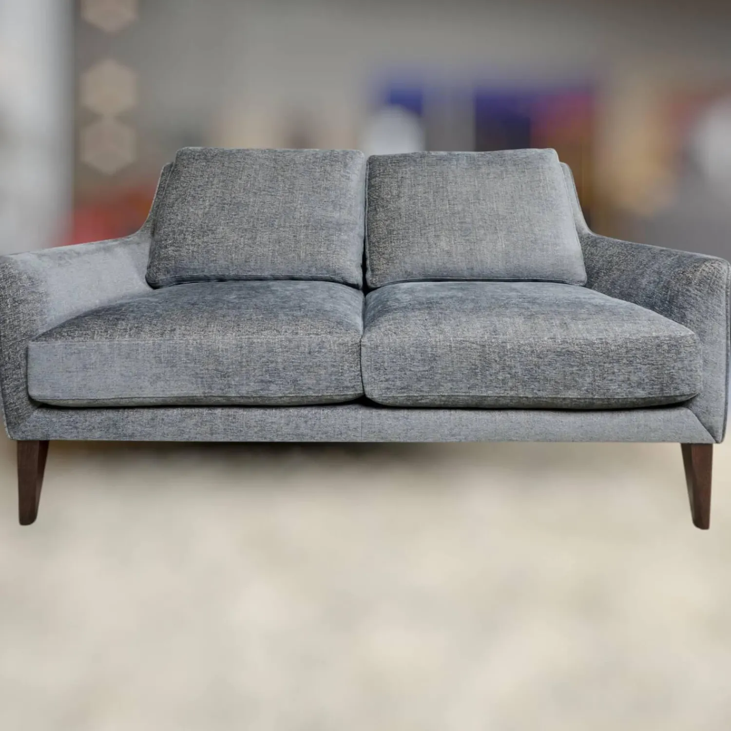 Bielefelder Werkstätten 2-Sitzer-Sofas|Sofa Coco 2 67,5 Stoff Uma BW1738 191 Füße Holz Dunkelbraun