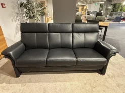 Arco 3-Sitzer-Sofas|Sofa Colorado Leder Rodeo 9110 050 Schwarz Metallfuß M03