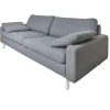 COR 2-Sitzer-Sofas|Sofa Conseta Bezug Stoff 5010 Anthrazit Schmalfuß Chrom Bodenfrei Inklusive 2 Kissen