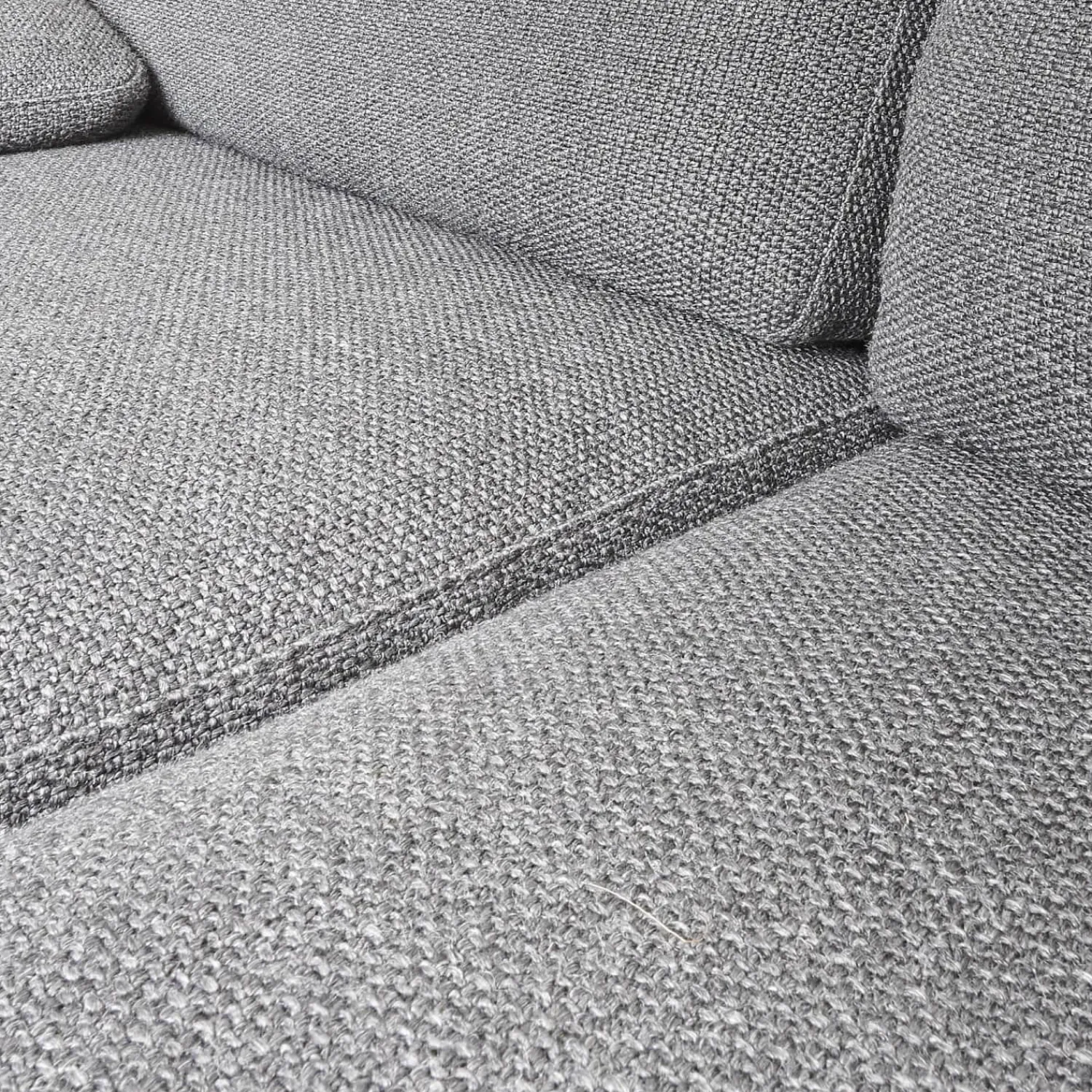 COR 2-Sitzer-Sofas|Sofa Conseta Bezug Stoff 5010 Anthrazit Schmalfuß Chrom Bodenfrei Inklusive 2 Kissen