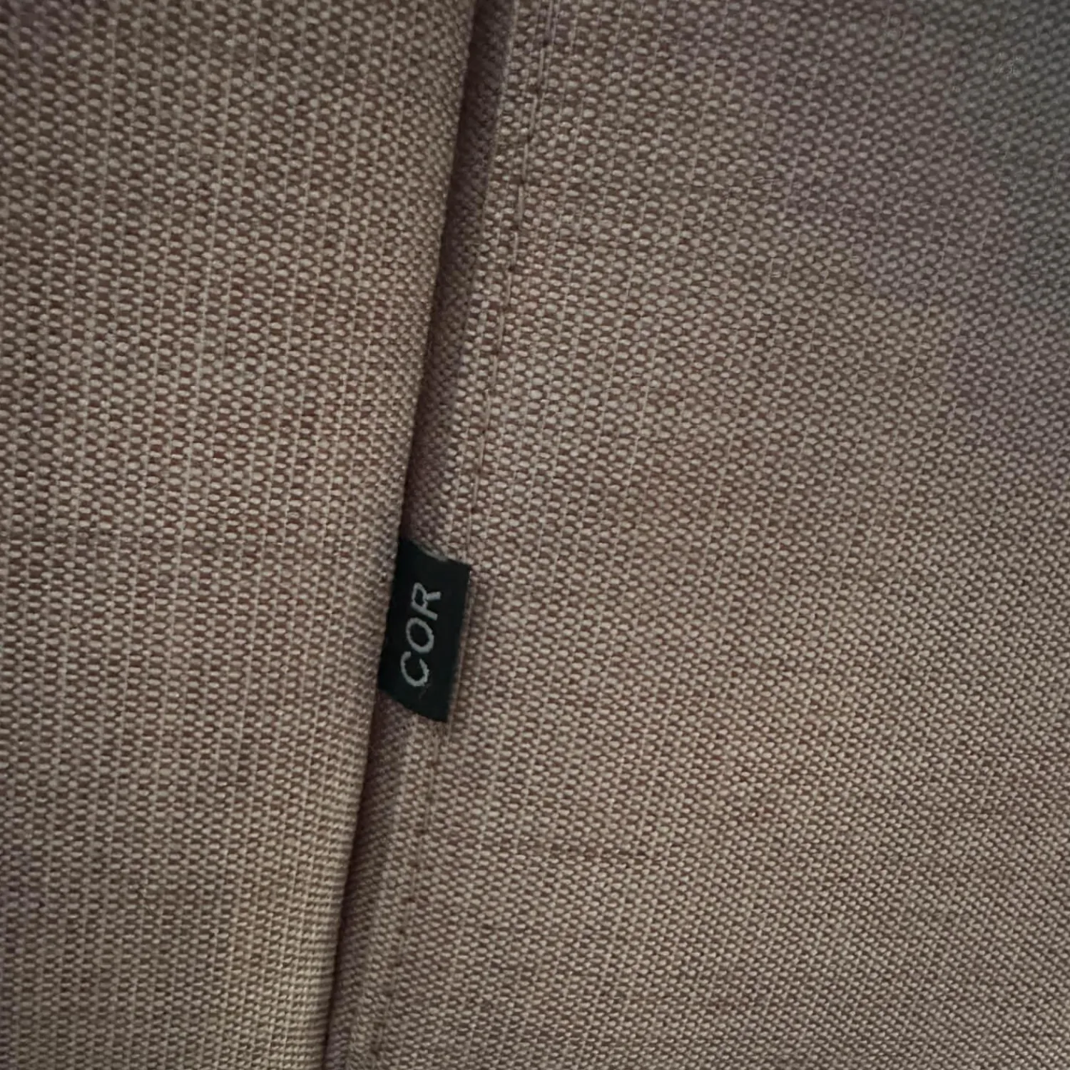 COR 3-Sitzer-Sofas|Sofa Conseta Bezug Stoff A0316 Canvas 100 614 Rosa Metallkufe Verchromt Inklusive Kopfstütze