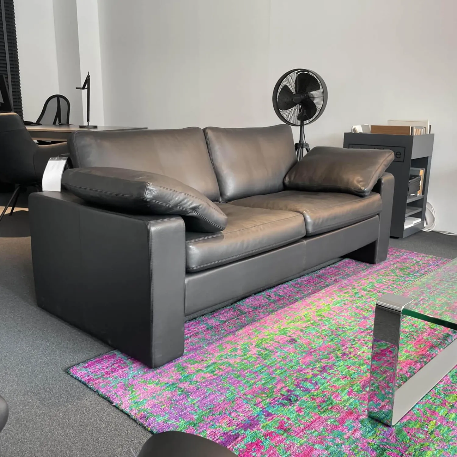 COR 2-Sitzer-Sofas|Sofa Conseta Leder 286 Schwarz