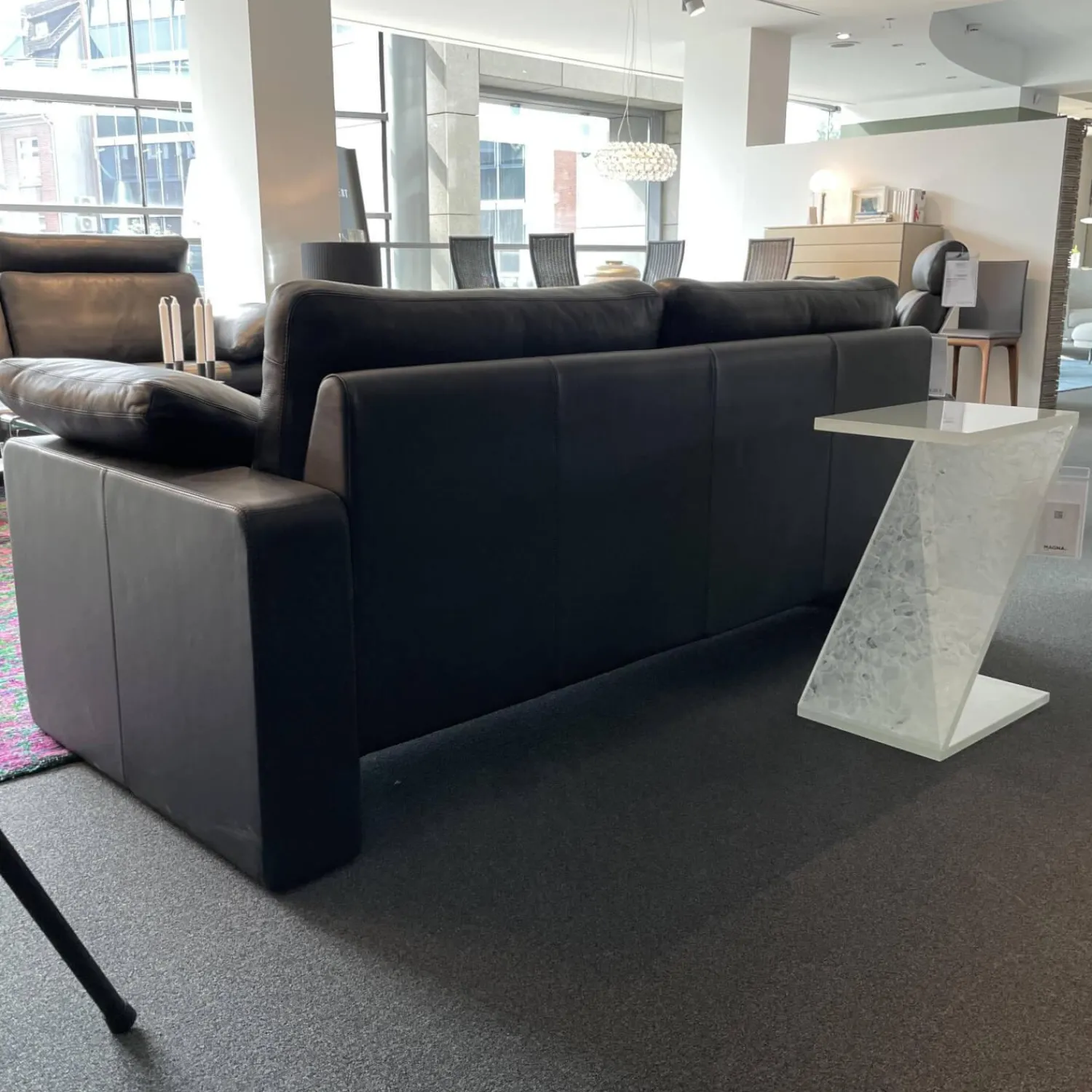 COR 2-Sitzer-Sofas|Sofa Conseta Leder 286 Schwarz