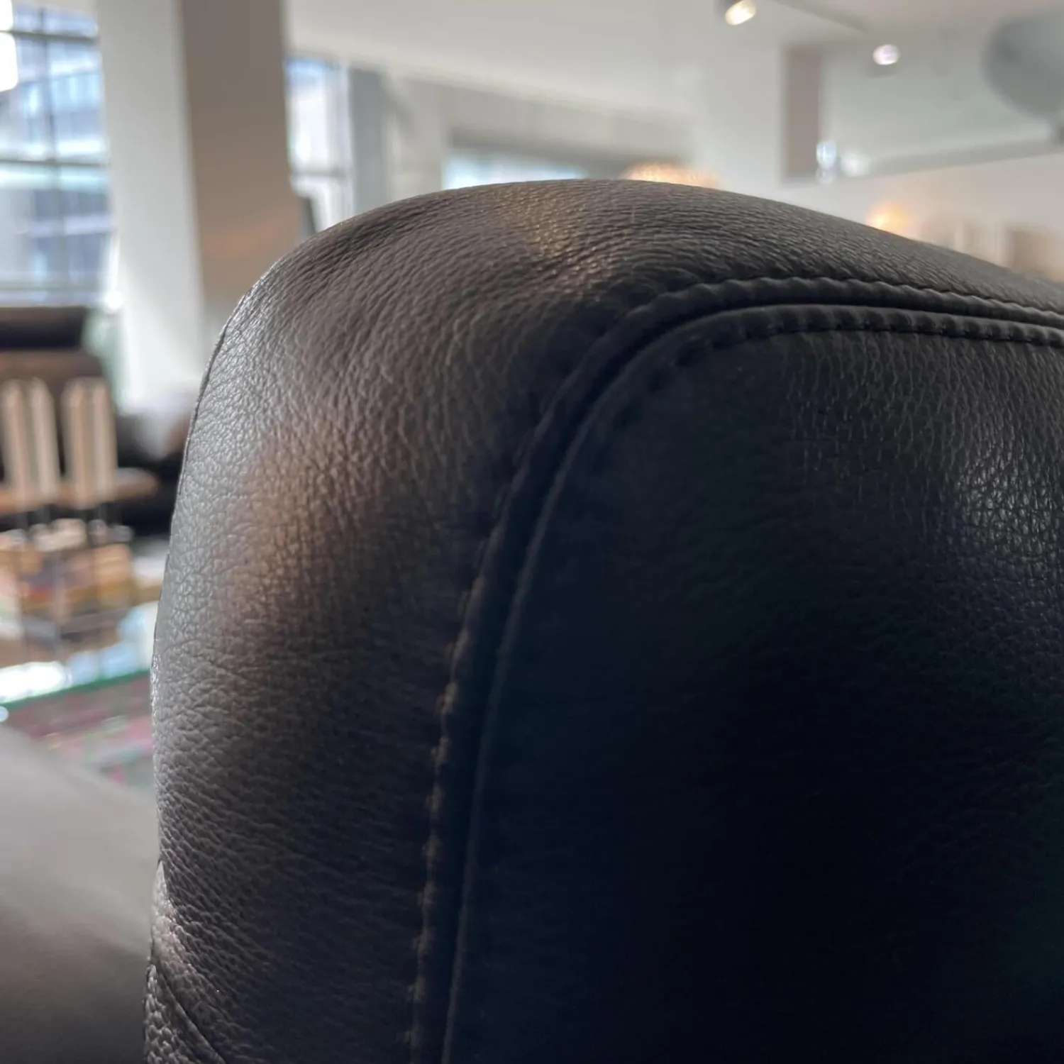 COR 2-Sitzer-Sofas|Sofa Conseta Leder 286 Schwarz