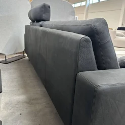 COR 2-Sitzer-Sofas|Sofa Conseta Leder 423 Schwarz Gestell Metallkufen Schwarz Pulverbeschichtet Inklusive Kissen