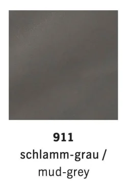 COR 2-Sitzer-Sofas|Sofa Conseta Leder Puro 911 Schlamm Grau Braun Metallkufen Schwarzchrom Inklusive 2 Armlehnkissen