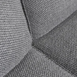 COR 2-Sitzer-Sofas|Sofa Conseta Stoff 5010 Anthrazit Schmalfuß Metall Verchromt mit Kissen und Kopfstütze