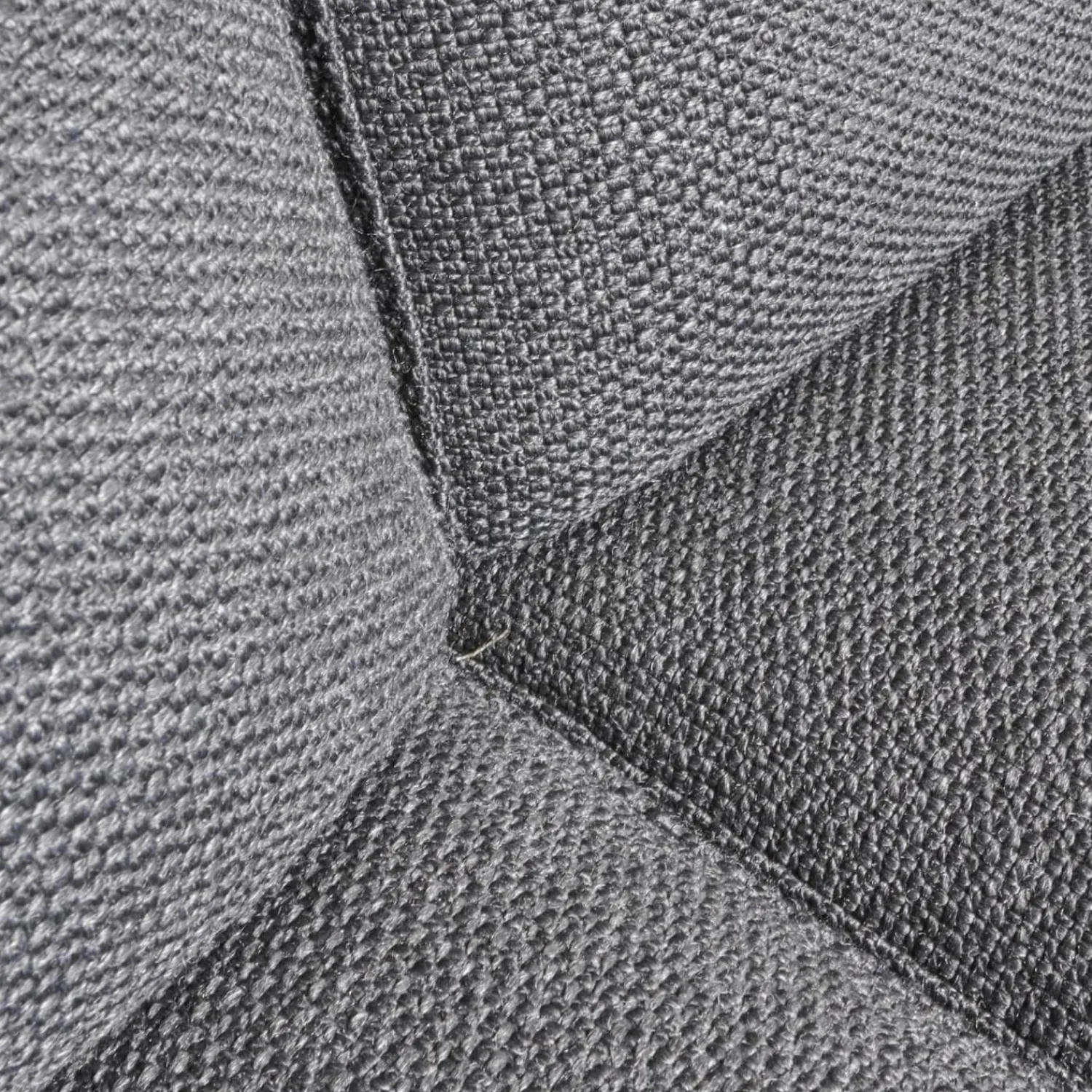 COR 2-Sitzer-Sofas|Sofa Conseta Stoff 5010 Anthrazit Schmalfuß Metall Verchromt mit Kissen und Kopfstütze