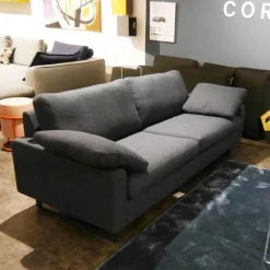 COR 2-Sitzer-Sofas|Sofa Conseta Stoff 11025 Deep Ocean Blau Schmalkufe Lack Firmamentblau Inklusive Kissen