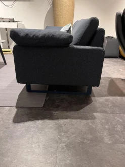 COR 2-Sitzer-Sofas|Sofa Conseta Stoff 11025 Deep Ocean Blau Schmalkufe Lack Firmamentblau Inklusive Kissen