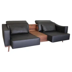 Brühl 2-Sitzer-Sofas|Sofa Deep Space Leder Jumbo 5662 22 Dunkelbraun Nussbaum