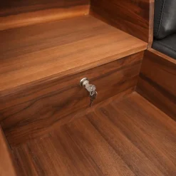 Brühl 2-Sitzer-Sofas|Sofa Deep Space Leder Jumbo 5662 22 Dunkelbraun Nussbaum