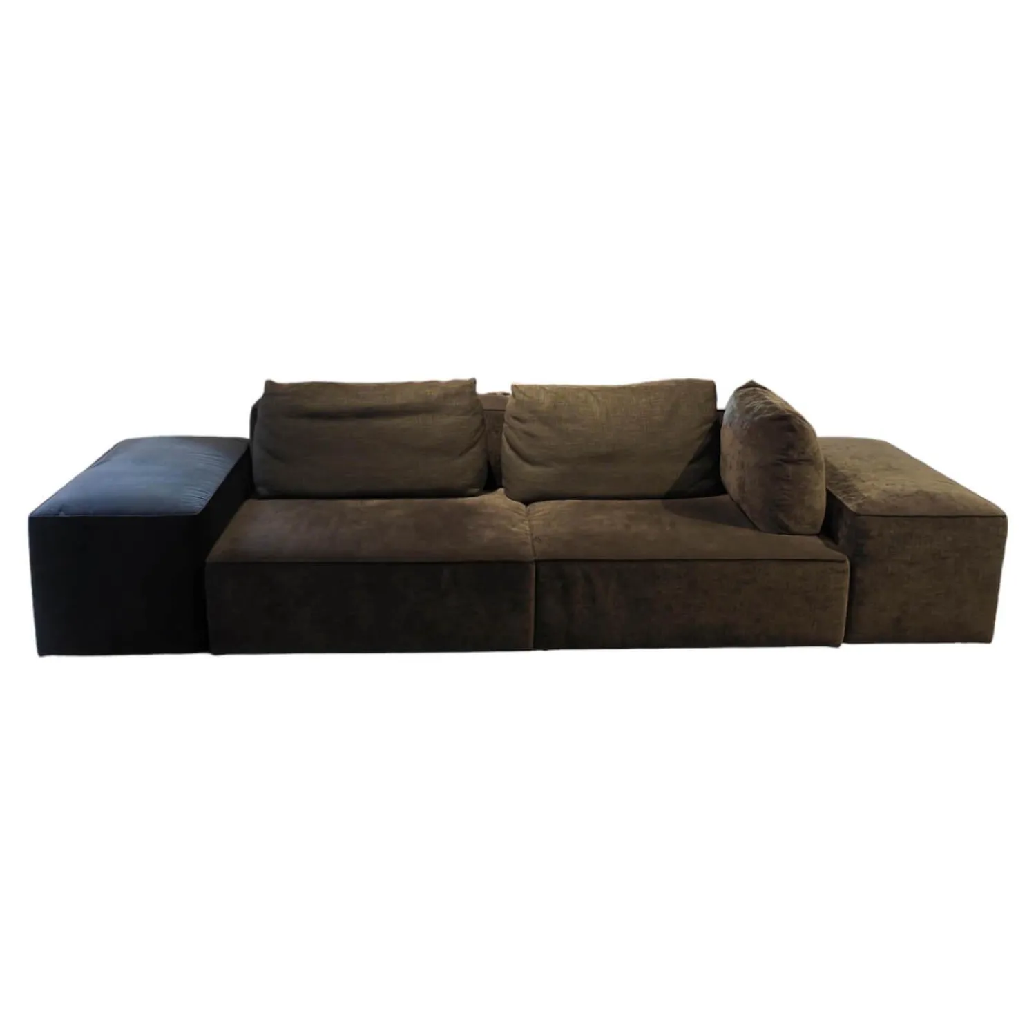 Montis 2-Sitzer-Sofas|Sofa Domino Inklusive Rollelement Hauptstoff Maple 192 Grau Fuß Kunststoff