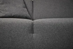 Cartel Living Ecksofas|Sofa Donovan Stoff Robin Anthrazit mit 2 Hockern