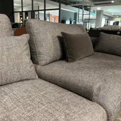 Rolf Benz 3-Sitzer-Sofas|Sofa Dreisitzer Liv Stoff 17.046 Beigegrau Gestell Aluminium Feinstrukturiert Pulverbeschichtet Matt Umragrau