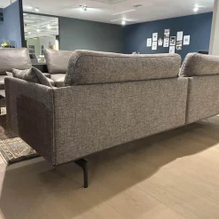 Rolf Benz 3-Sitzer-Sofas|Sofa Dreisitzer Liv Stoff 17.046 Beigegrau Gestell Aluminium Feinstrukturiert Pulverbeschichtet Matt Umragrau