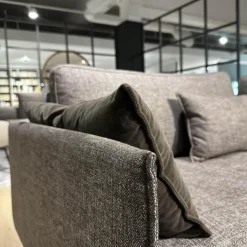 Rolf Benz 3-Sitzer-Sofas|Sofa Dreisitzer Liv Stoff 17.046 Beigegrau Gestell Aluminium Feinstrukturiert Pulverbeschichtet Matt Umragrau