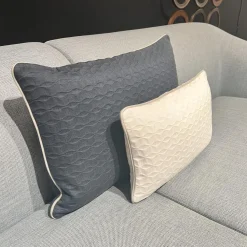 Giorgetti 2-Sitzer-Sofas|Sofa Drive Stoff D Cielo 6356 Blau mit 2 Kissen