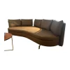 De Sede 3-Sitzer-Sofas|Sofa DS 167 129 Leder Touch Taupe Grau Füße Edelstahl Inklusive Kissen