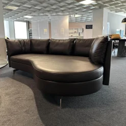 De Sede 2-Sitzer-Sofas|Sofa DS-167 Leder Select 2477 Cigarro Braun Füße Edelstahl Poliert Rücken Umlaufend Verschiebbar