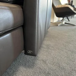 De Sede 2-Sitzer-Sofas|Sofa DS-167 Leder Select 2477 Cigarro Braun Füße Edelstahl Poliert Rücken Umlaufend Verschiebbar