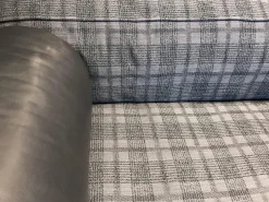 Brühl 2-Sitzer-Sofas|Sofa Easy Pieces Metal Stoff 4486 95 Mehrfarbig Grau Gestell Schwarz Inklusive Lederrolle Und Seitenkissen