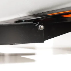 Rolf Benz 2-Sitzer-Sofas|Sofa Ego F011 Bezug Leder 40.308 Schiefergrau Gussfuß Aluminium Poliert Inklusive 1 Kissen