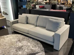 Rolf Benz 2-Sitzer-Sofas|Sofa Ego Leder 38 101 Hell Steingrau Grau